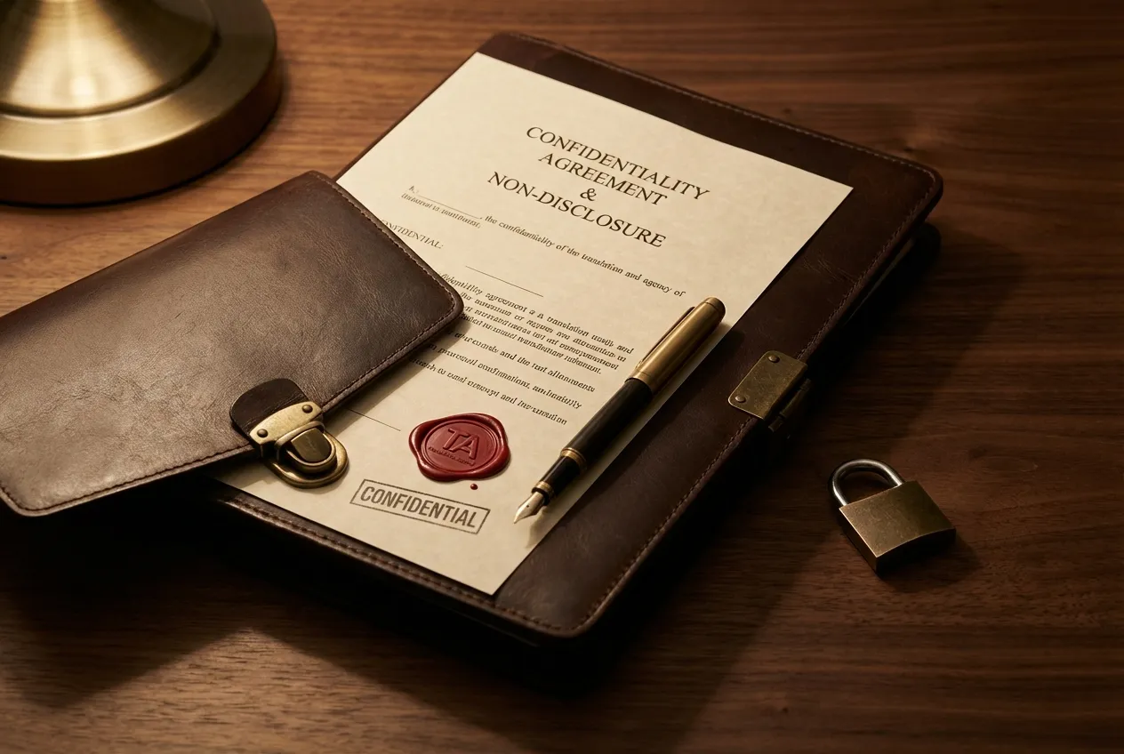 NDA and secure document handling for translation services